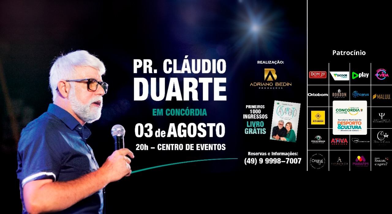 Pastor Cláudio Duarte em Concórdia